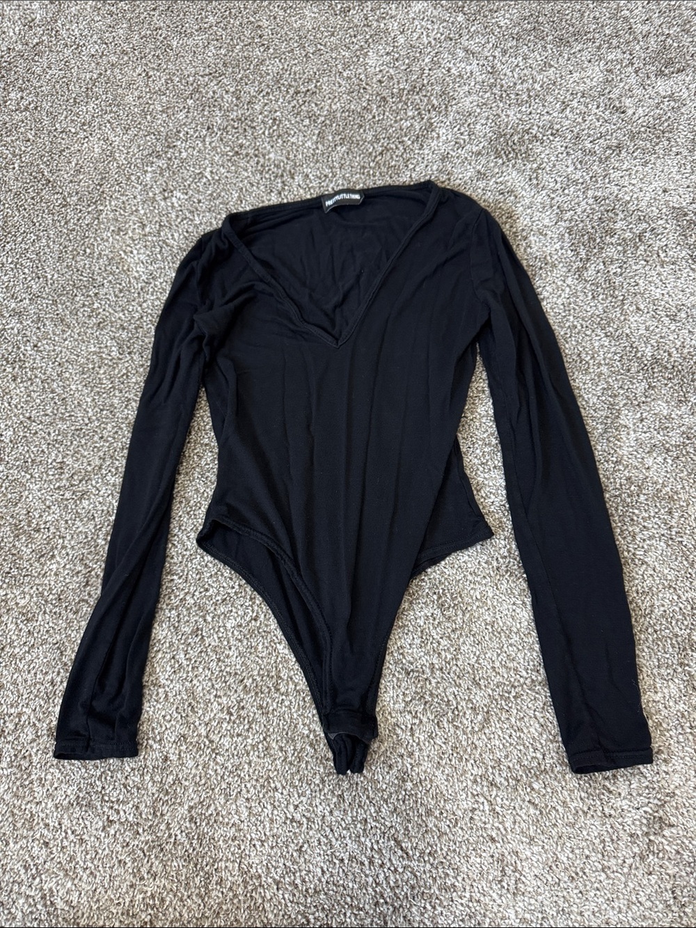 Pretty Little Thing Black Bodysuit